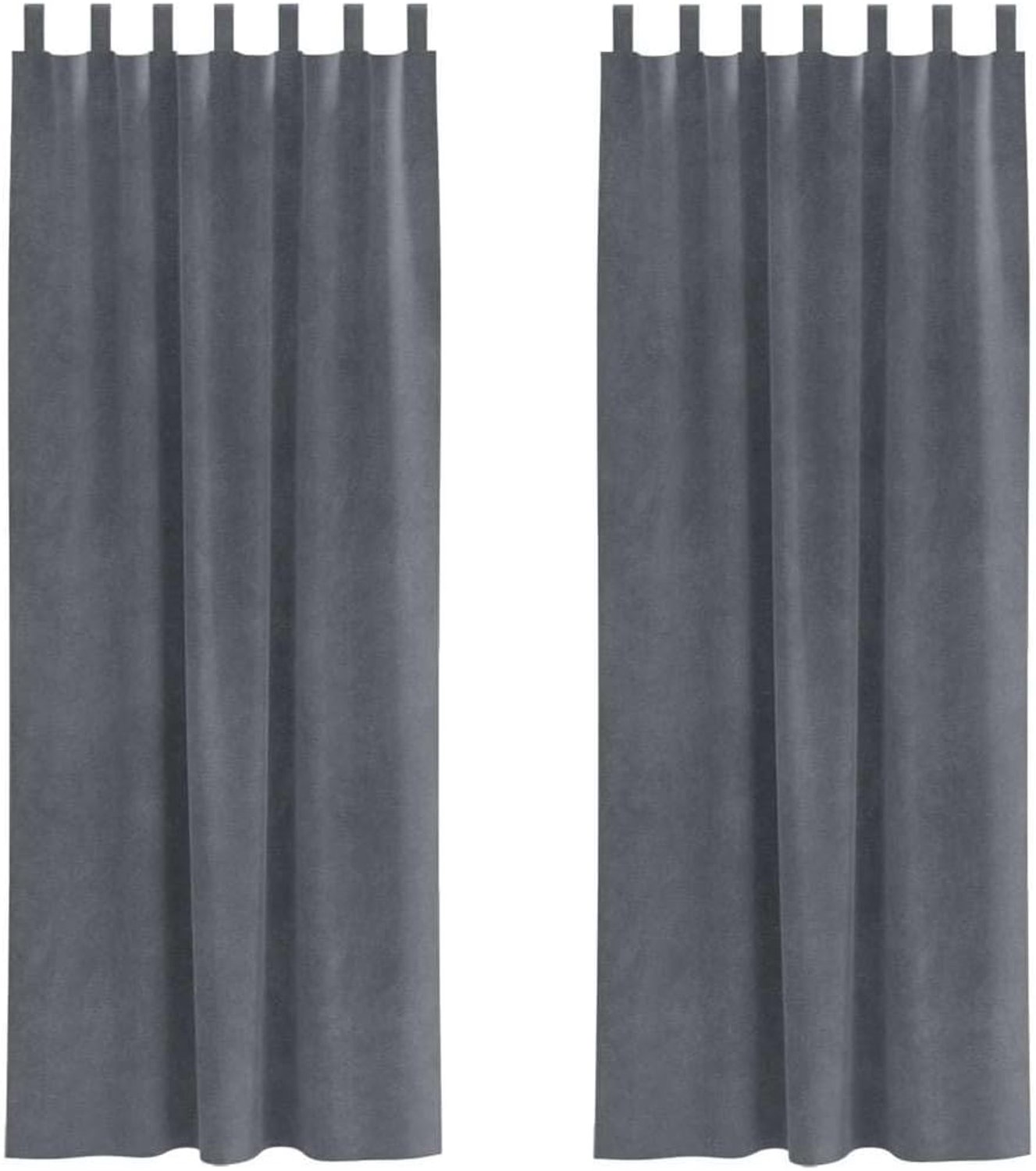 Fluwelen Verduisteringsgordijnen, 2 Panelen, Zeer Efficiënte Zonwerende Raamgordijnen voor Slaapkamer, Woonkamer (140 x 260 cm met ophanglussen)