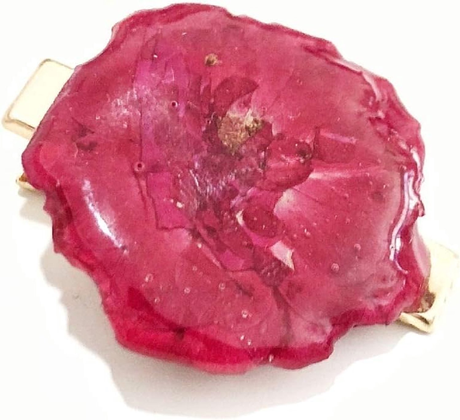 Hairpin daisy woord clip haaraccessoires pony clip kant clip top clip Epoxy handgemaakt echte bloem roos haarspeld hoofdtooi hairpin (Color : Rose)