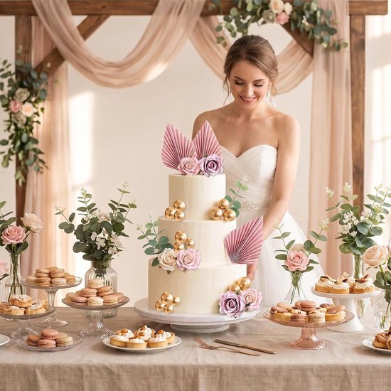 27 stuks taartdecoratie met bloemen — afbeelding 5