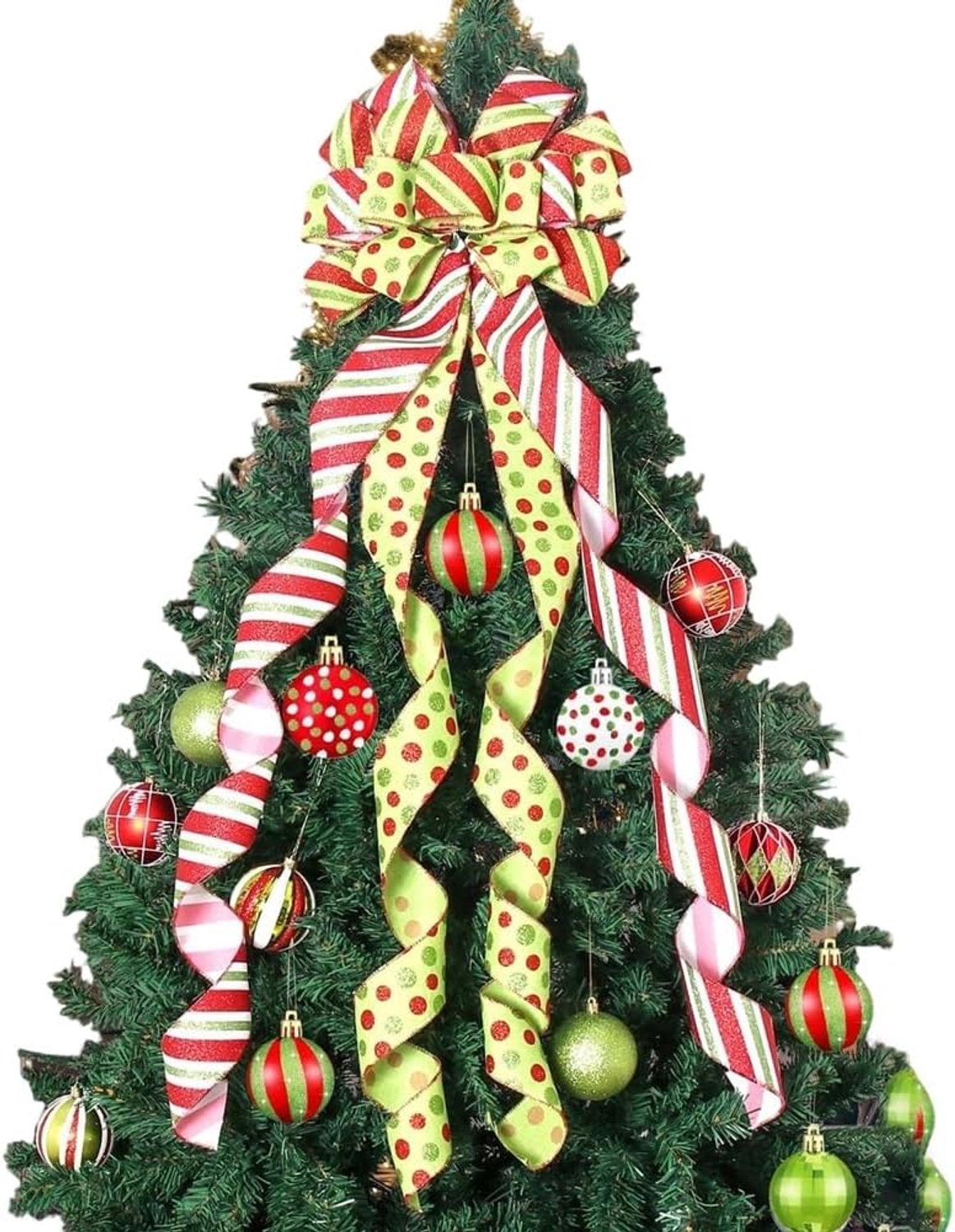 Kerstboompiek strik 33 × 114 cm voor kerstdecoratie