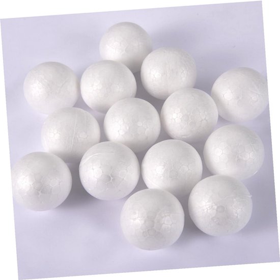 10 Stuks DIY-decoraties ornament halfronde schuimbal Witte schuimballen ambachtelijke schuimbal doe-het-zelf ambacht — afbeelding 2