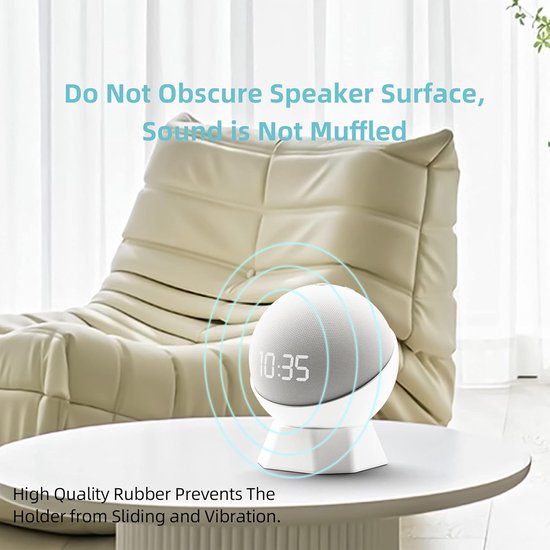 lyrlody Siliconen Smart Speaker Standaard, Krasbestendig Antislip Voet — afbeelding 2