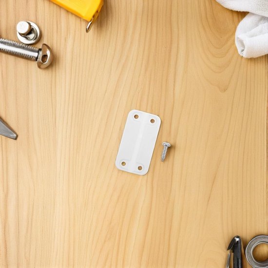 4 Stuks Delige Vervangingsset Kunststof Koelkast Scharnieren met Schroeven voor Geluidloze Pivot Koelbox Scharnieren voor Verbeterde Thermische Isolatie Duurzame Reparatie — afbeelding 5