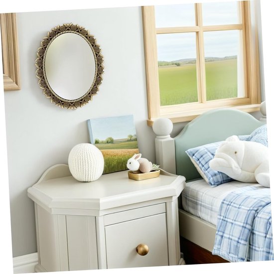 3 Stuks Delige Vintage Mini-muurbekers met Antiek Koperen Frame Compacte voor Poppenhuis voor Slaapkamer Woonkamer Creatieve Fotografieaccessoires — afbeelding 3