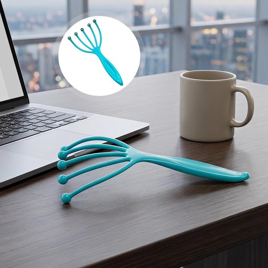 10 Stuks Delige Handheld Vijfklauw Hoofdmassage Tool met Rollende Balletjes voor Directe Stressverlichting Veilig voor Huid Compact voor Thuis Kantoor Reizen — afbeelding 3