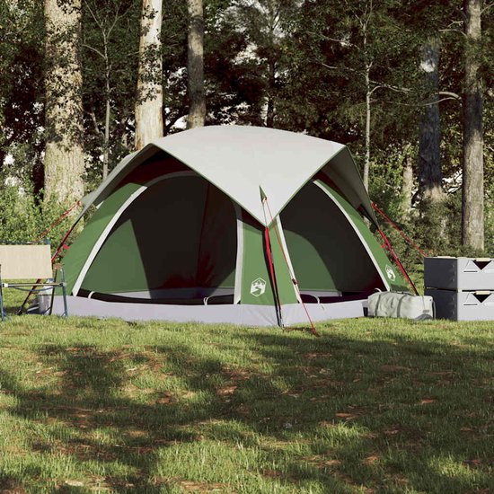 vidaXL - Tent - 4-persoons - waterdicht - groen van Vidaxl — afbeelding 3