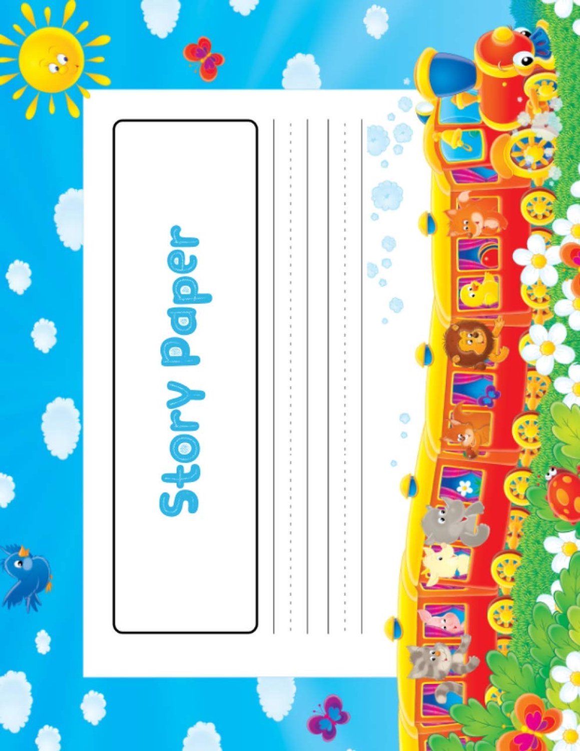 Toddler Writing Pad With Big Lines: A Kindergarten Writing Notebook That Includes 100 Sheets of Letter Size Tablet - ShopVlot