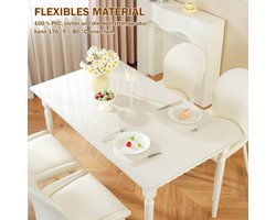 Royhom Tafelzeil Transparant 40x60 cm, Plastic Tafelkleed Transparant PVC, Waterdicht Tafelbeschermer, 1.5mm dik - ShopVlot