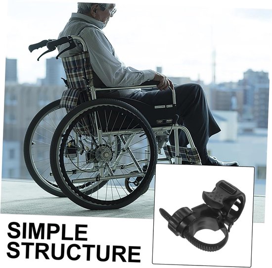 2 Stuks Rolstoelaccessoires Krukhouder Scootmobiel Wandelstokhouder Wandelstokhouder Voor Rollators Rolstoelen Wandelstokstandaard Wandelstokaccessoire Ondersteuning — afbeelding 5