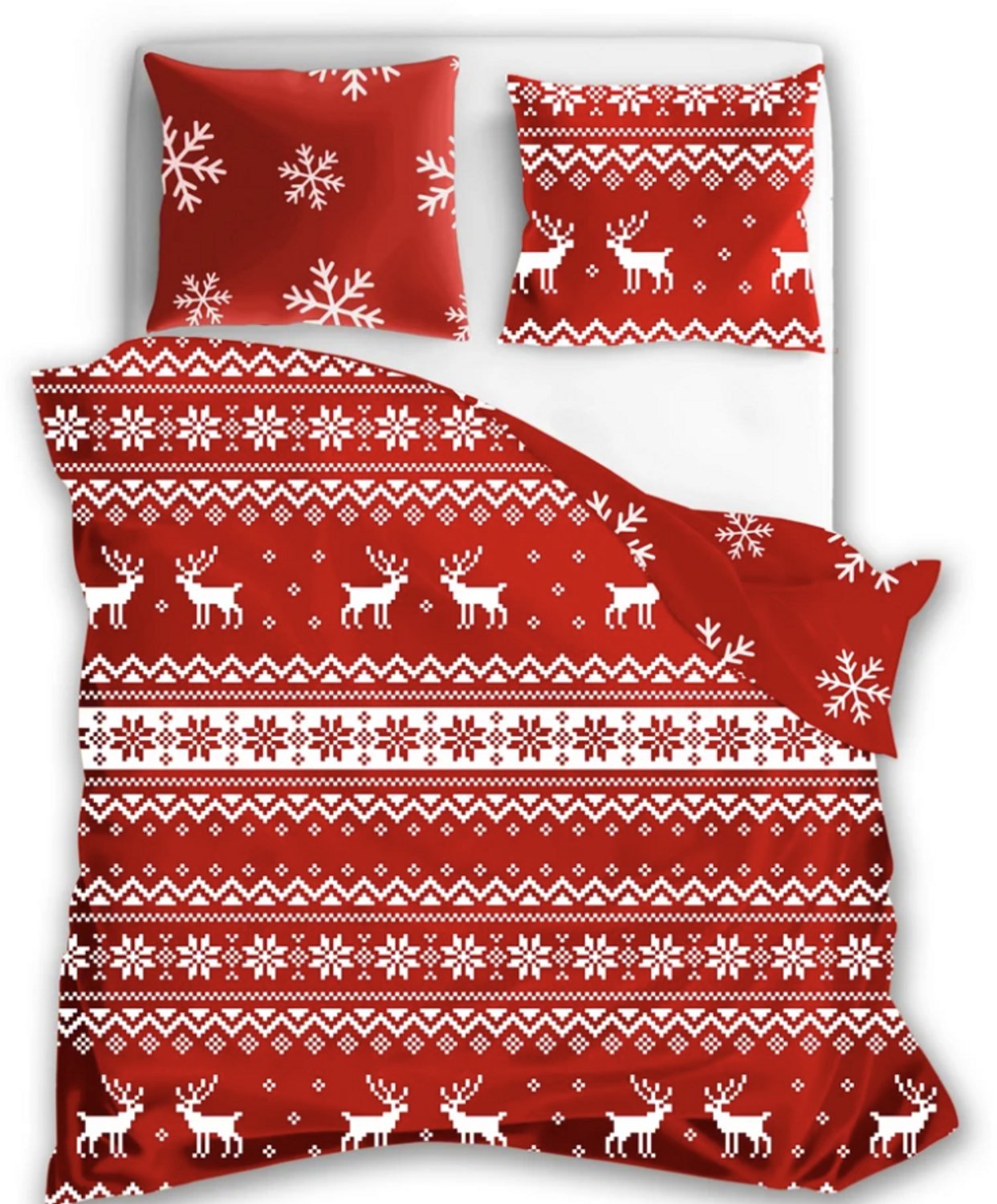 Winter Kerst Christmas Xmas Dekbedovertrek 140x200 Flanel Katoen