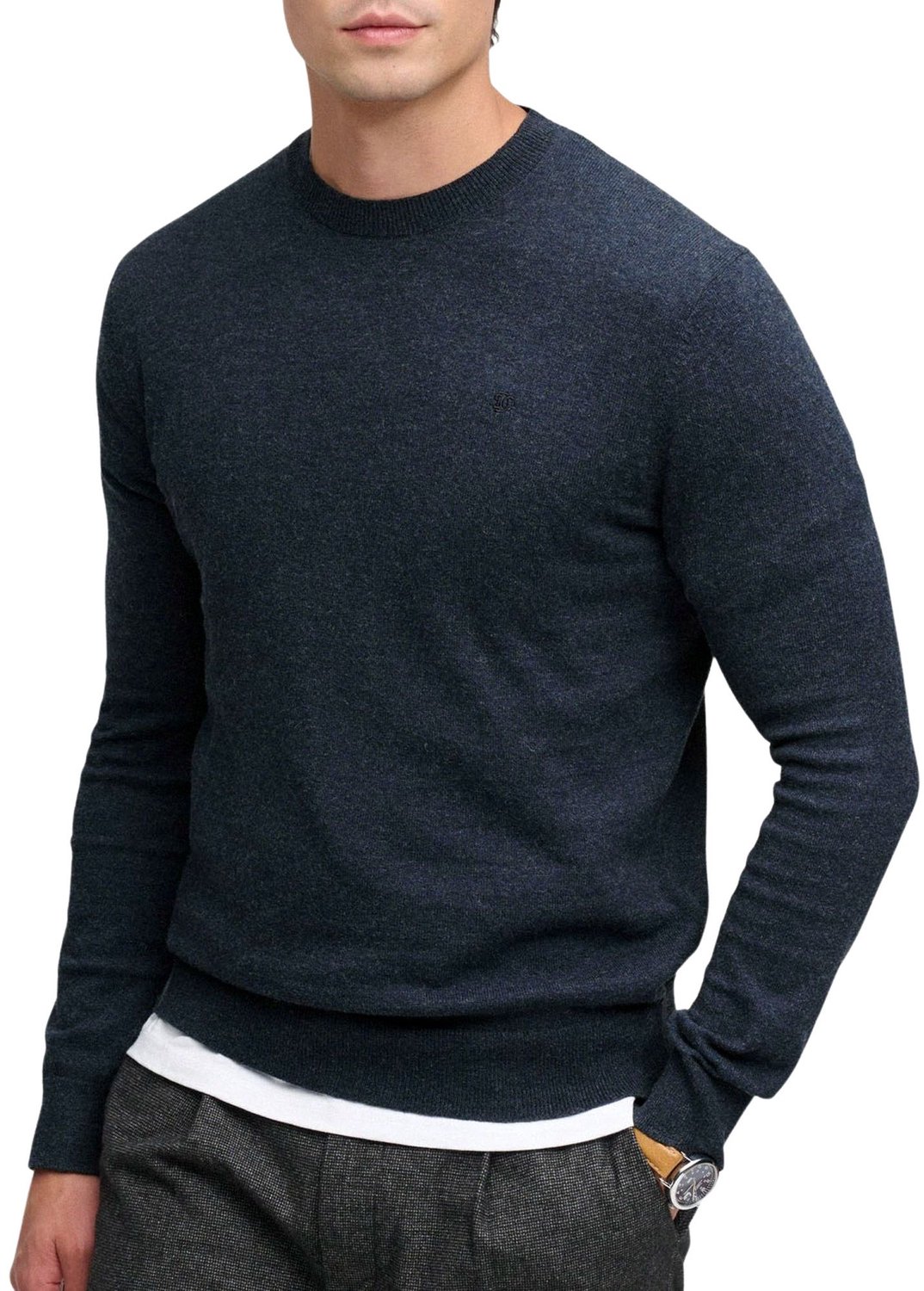 Superdry Essential Sweater Heren Marineblauw