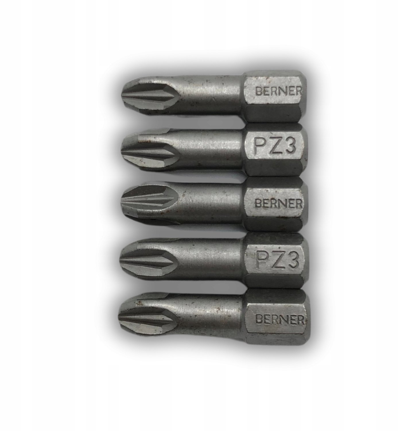 Berner Impact Bits PZ3 x 25mm 1/4" - Set van 5 stuks