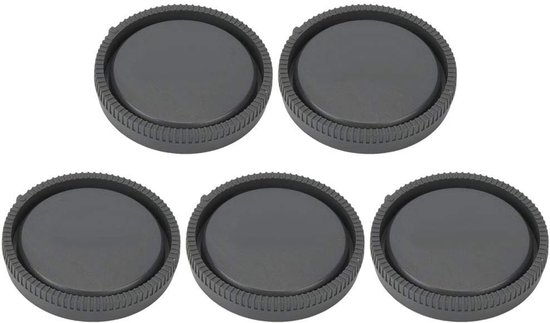 5 Stuks Kunststof Achterste Lensdoppen Hoogwaardige Lensdop voor E-Mount Camerabescherming — afbeelding 5