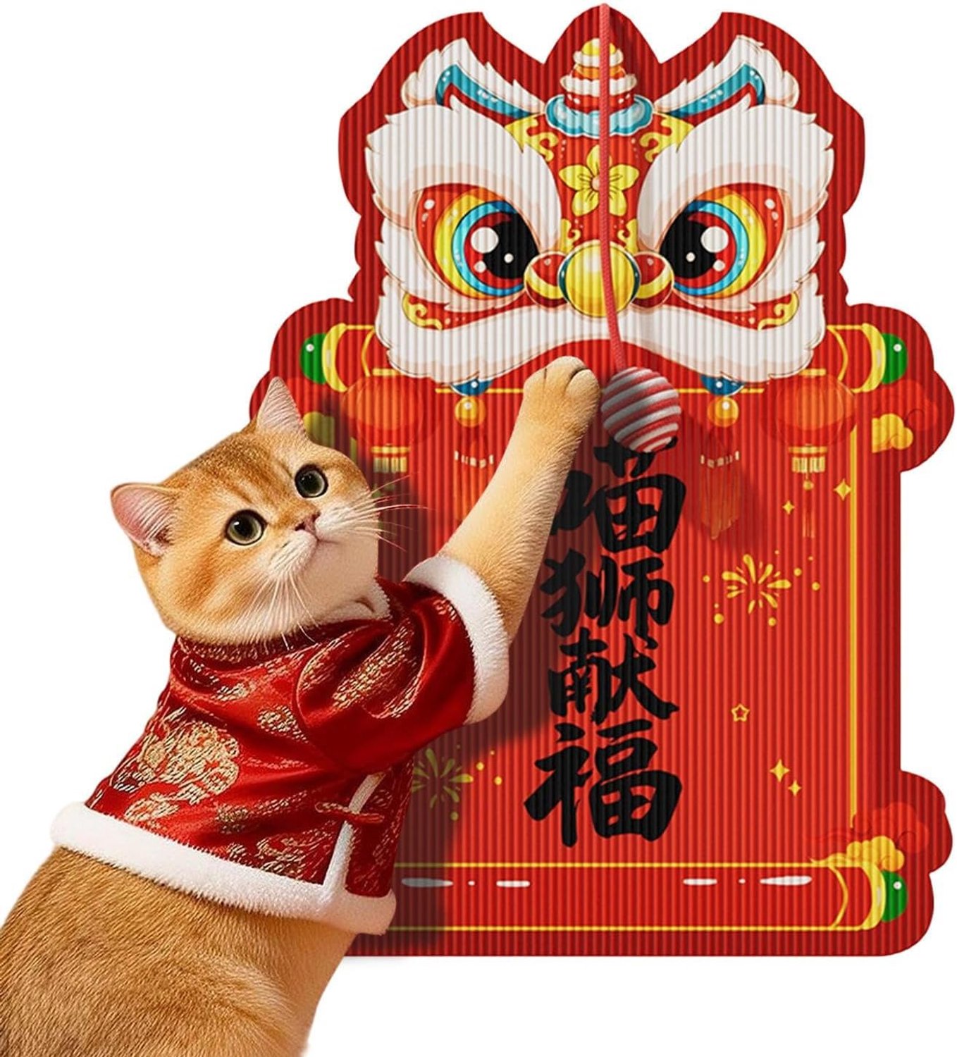 Katten Krabmat Chinees Nieuwjaar Wandgemonteerde Huisdierenmat