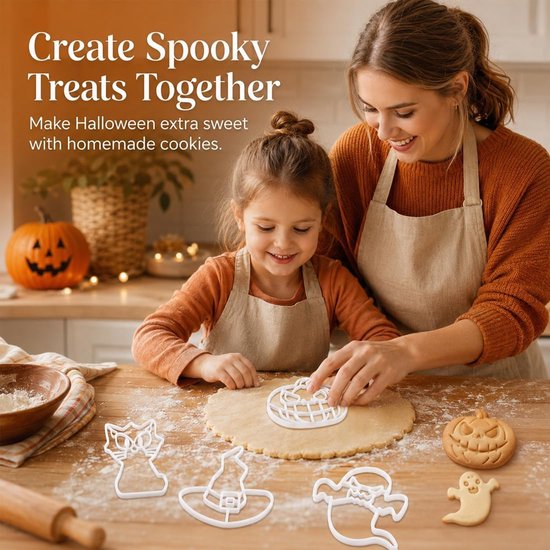 5 stuks Halloween-koekjesvormpjes — afbeelding 4