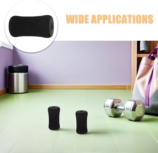 6 Stuks Delige Fitness Vervangingsonderdelen Schuimrubberen Pedalen voor Leg Extension Bench Antislip Foam Buffers met Binnen Diameter Geschikt voor Sportschool Apparaten — afbeelding 5