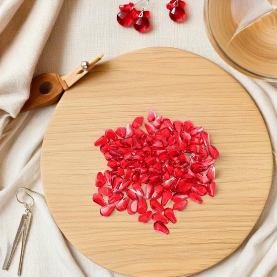 200 Stuks Kunstmatige Granaatappelzaad Decoratie Realistisch Nepfruit Lifelike Fruitsimulatie voor Halloween Kerst Keuken Woonkamer Display — afbeelding 4