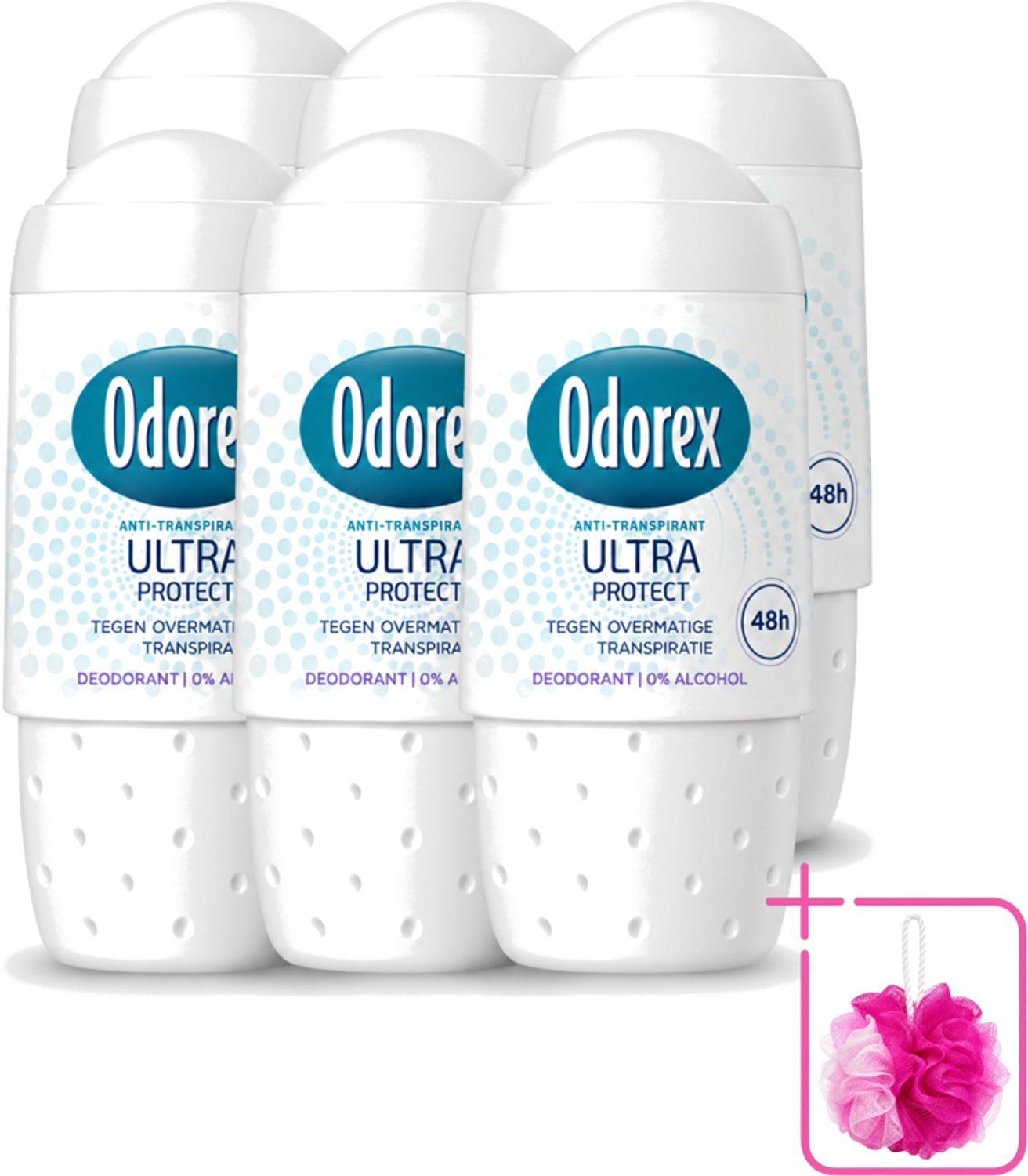 6 x Odorex - Deodorant Roller - Ultra Protect - Maximale Bescherming - 50 ml - Bulkverpakking - Deodorant roller - Zweetbestendig