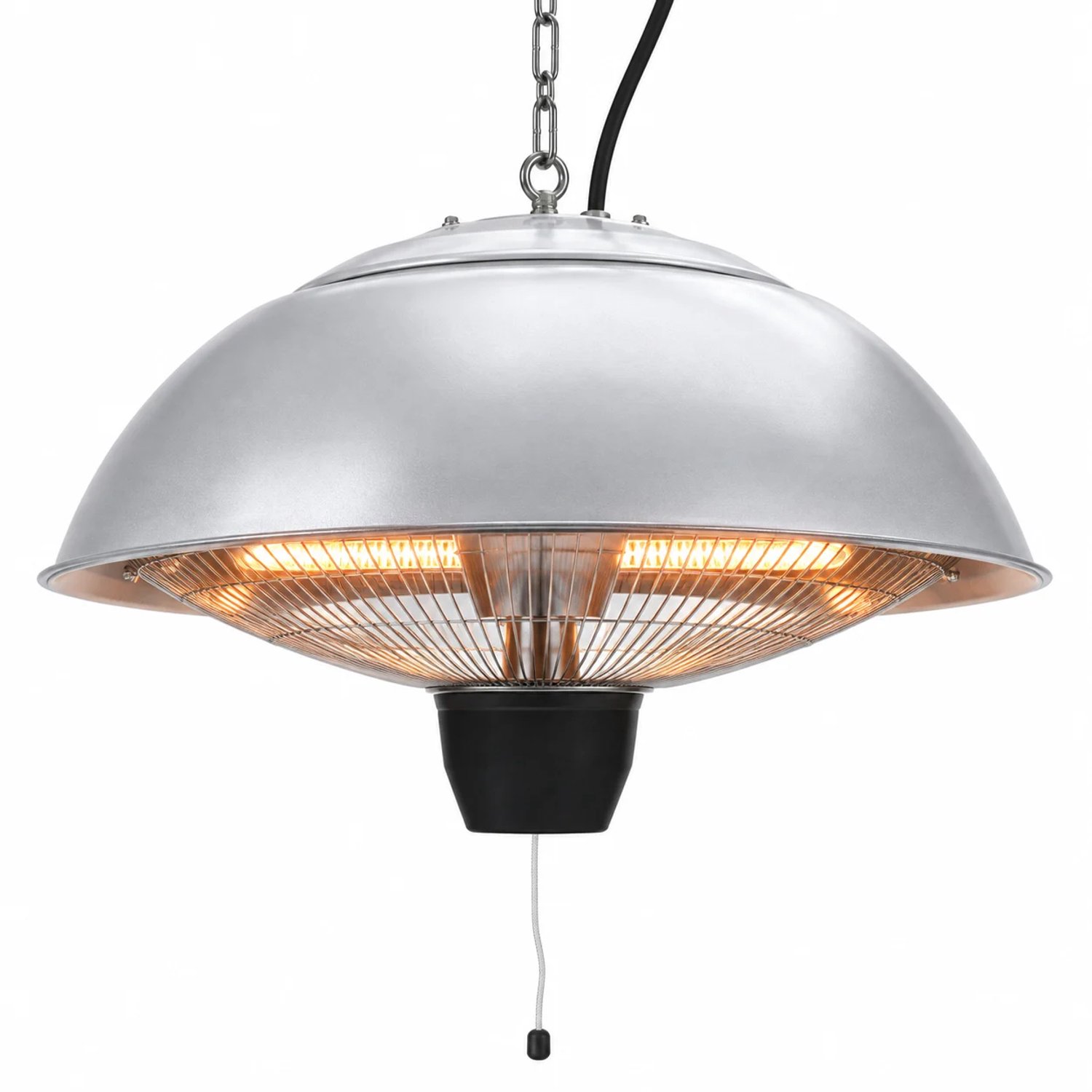 HEM Hangende Terrasverwarmer 1500 W - Halogeen - Elektrisch - Zilver