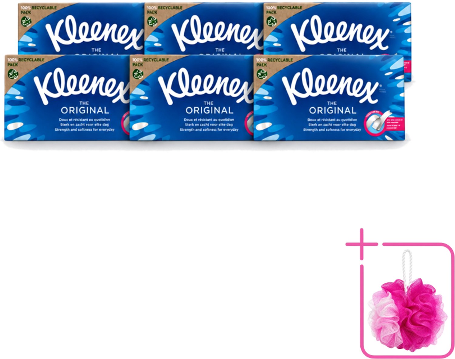 6 x Kleenex - Tissues - The Original - Voor Dagelijks Gebruik - 72 Stuks - Bulkverpakking - Tissue - Neusdoek