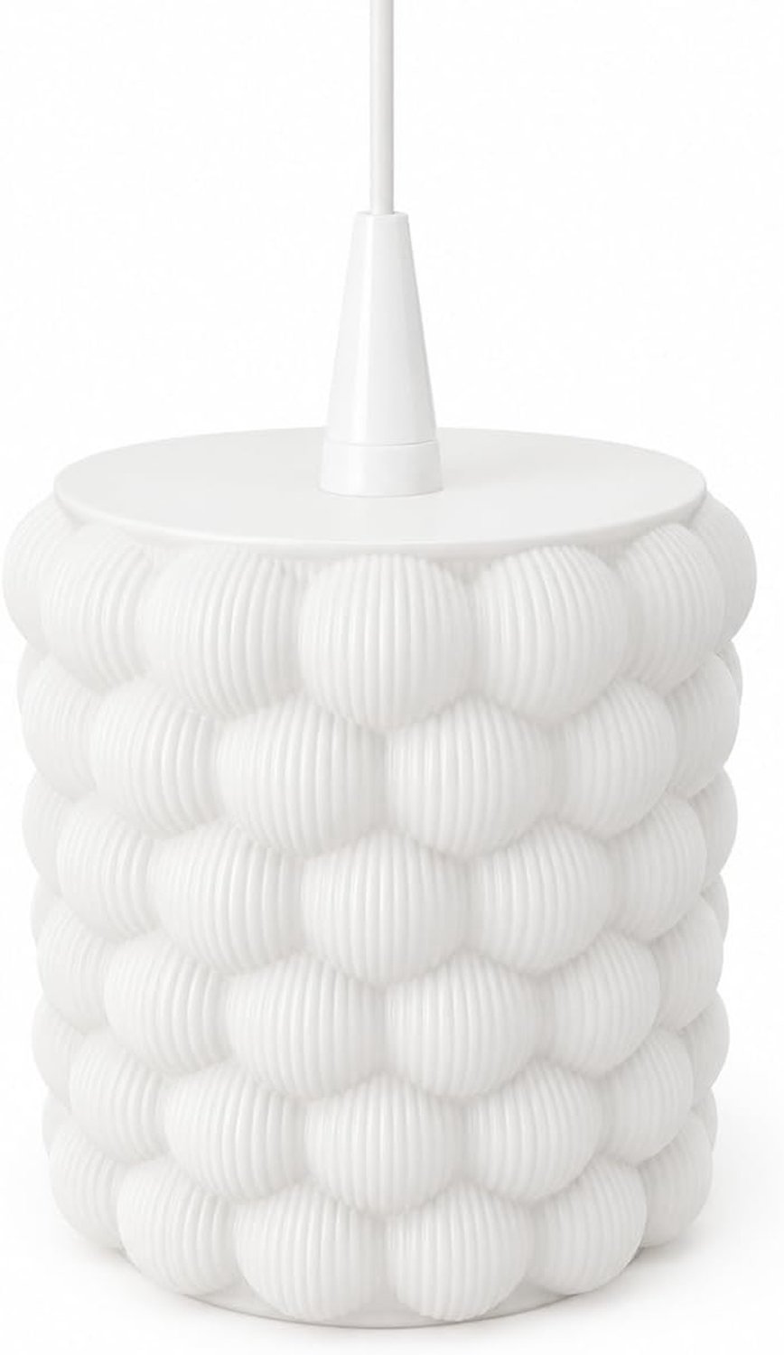 Decoratief scherm voor sterrenlampen A1, bubbelstructuur, wit - ShopVlot