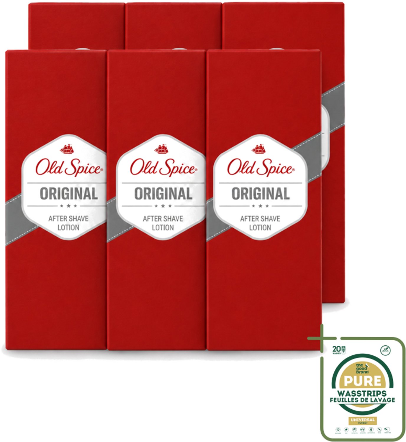 6 x Old Spice - Original - Aftershave Lotion - Verfrissend - 100 ml - Aftershave Lotion - Aftershave - Mannelijke Geur - Huid Verzorging - Scheren Na