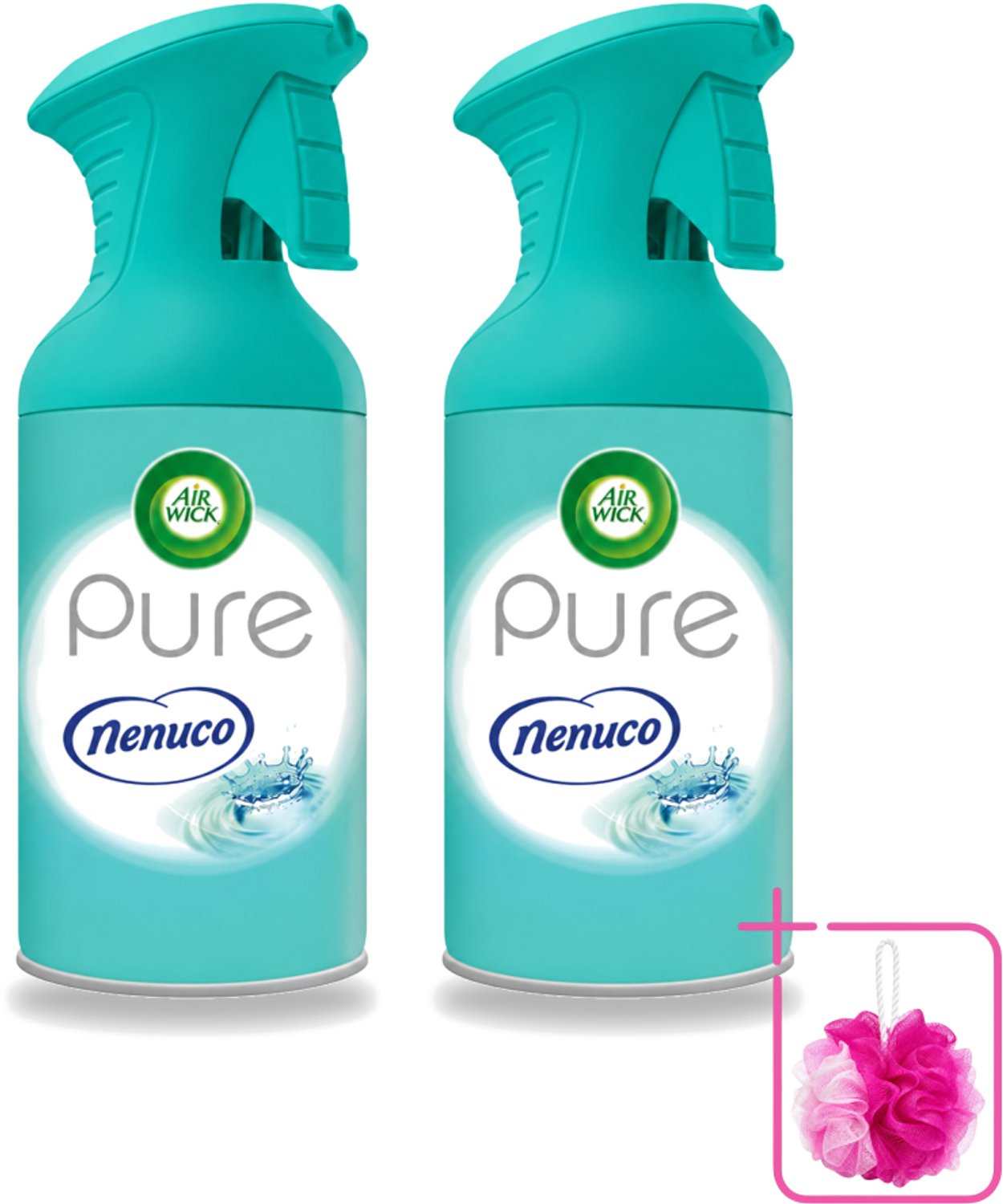 2 x Air Wick - Luchtverfrisser - Pure Nenuco - Spray - 250 ml - Bulkverpakking - Luchtverfrisser - Nenuco geur