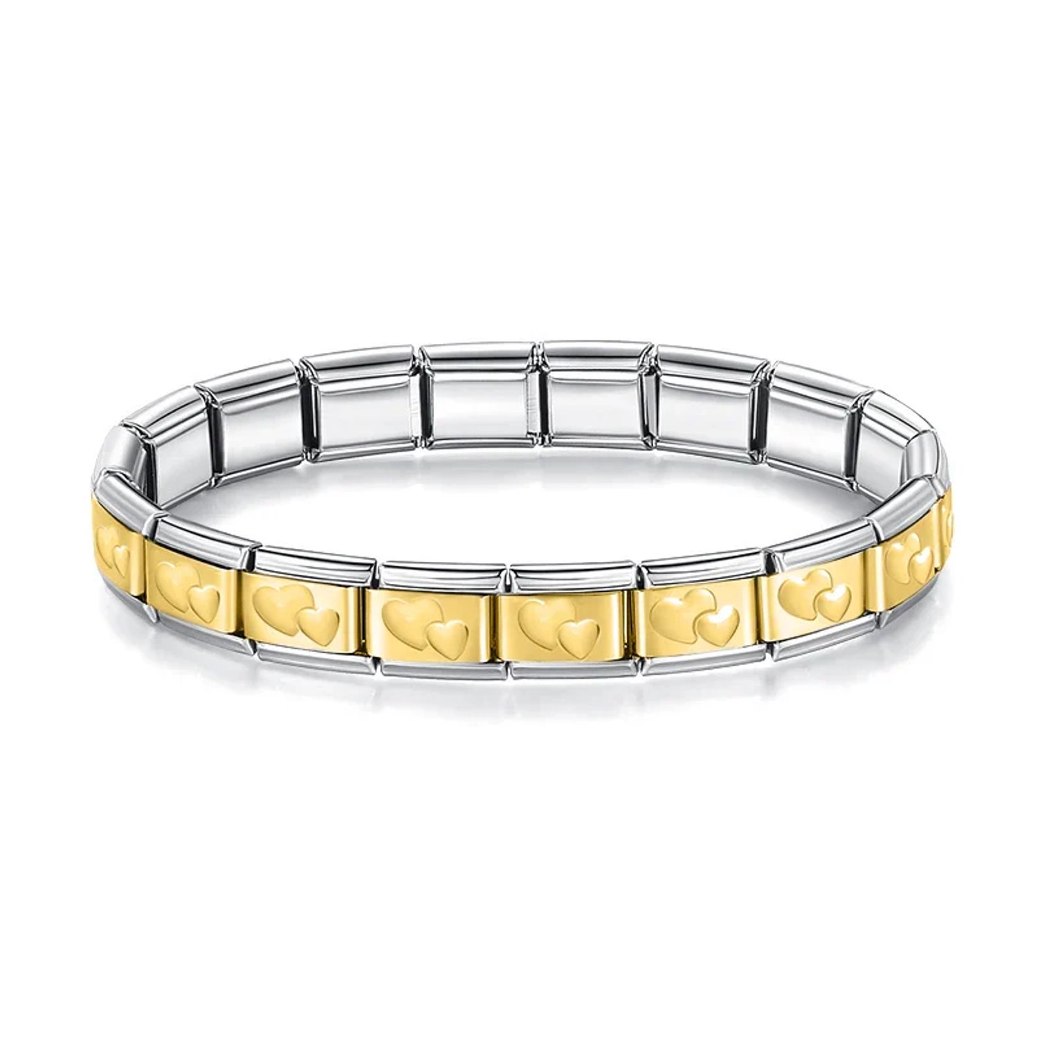 Armband Zilver met Love my Love goud