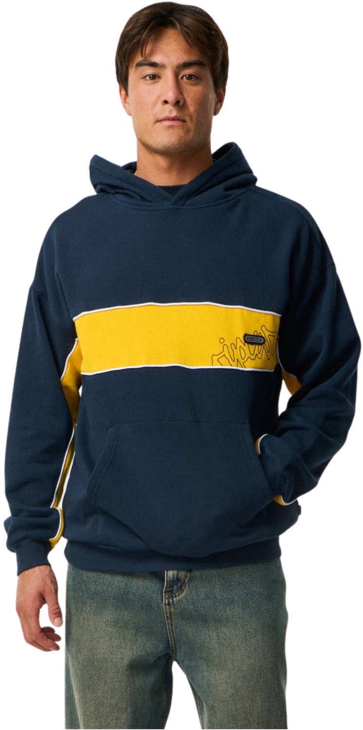 2026 Rip Curl Mens Panel Beater Hoodie Dark Blauw