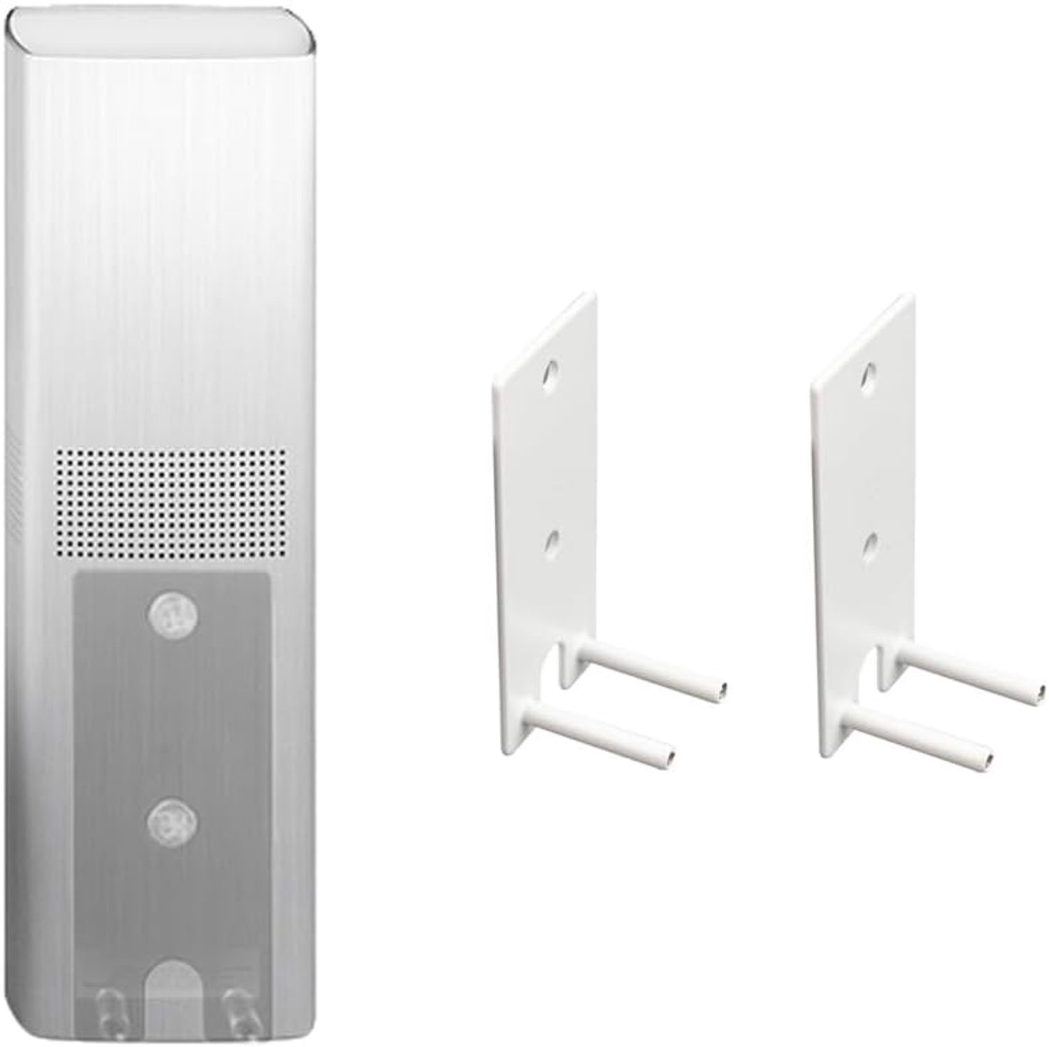 1 paar wandhouders, compatibel met Bose OmniJewel Lifestyle 650 Home Entertainment System Surround luidsprekers 700 (1 paar wit)