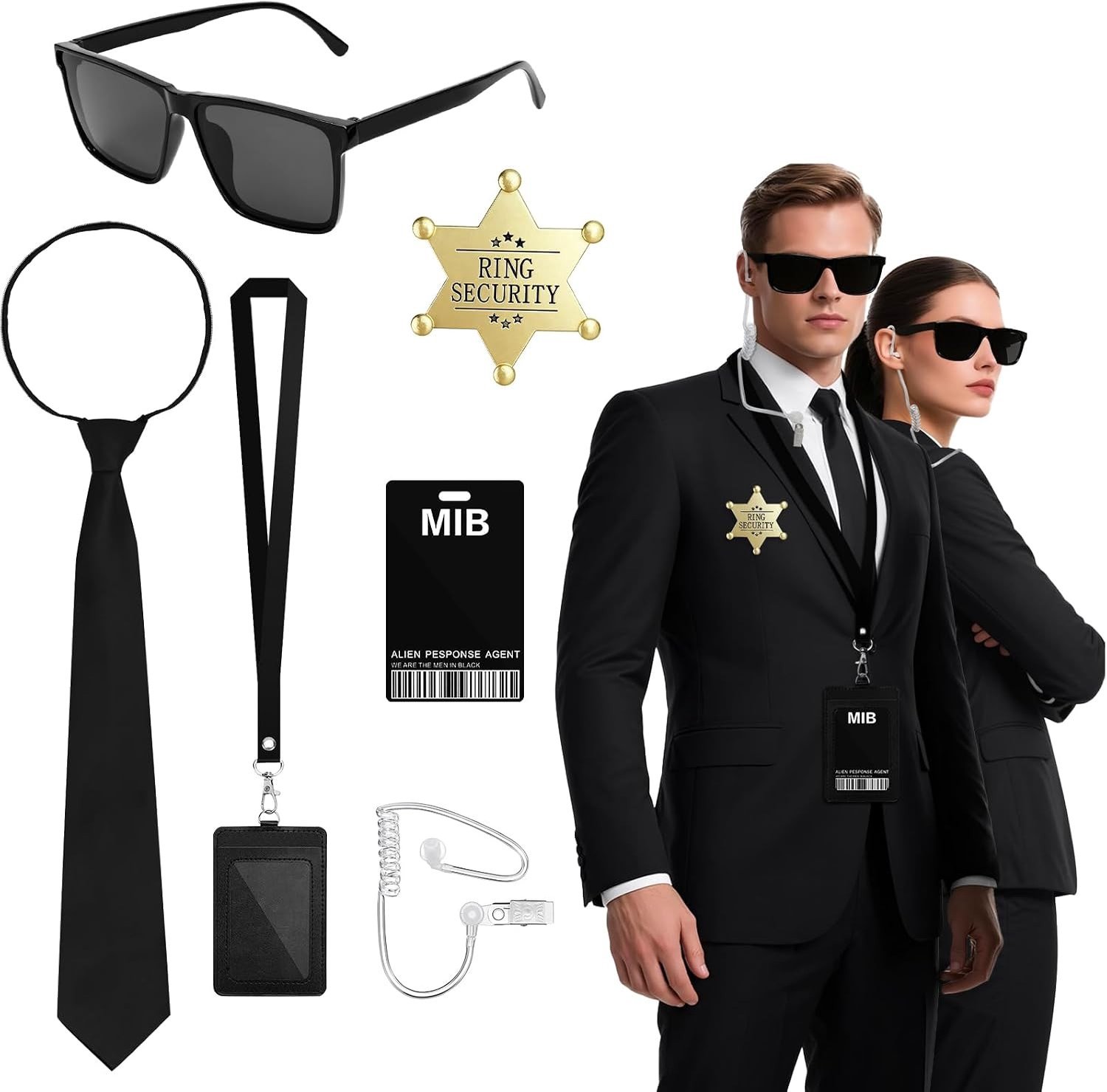 Agent Kostuum Accessoire voor Feestjes, Verkleedpartijen en Theatrale Optredens