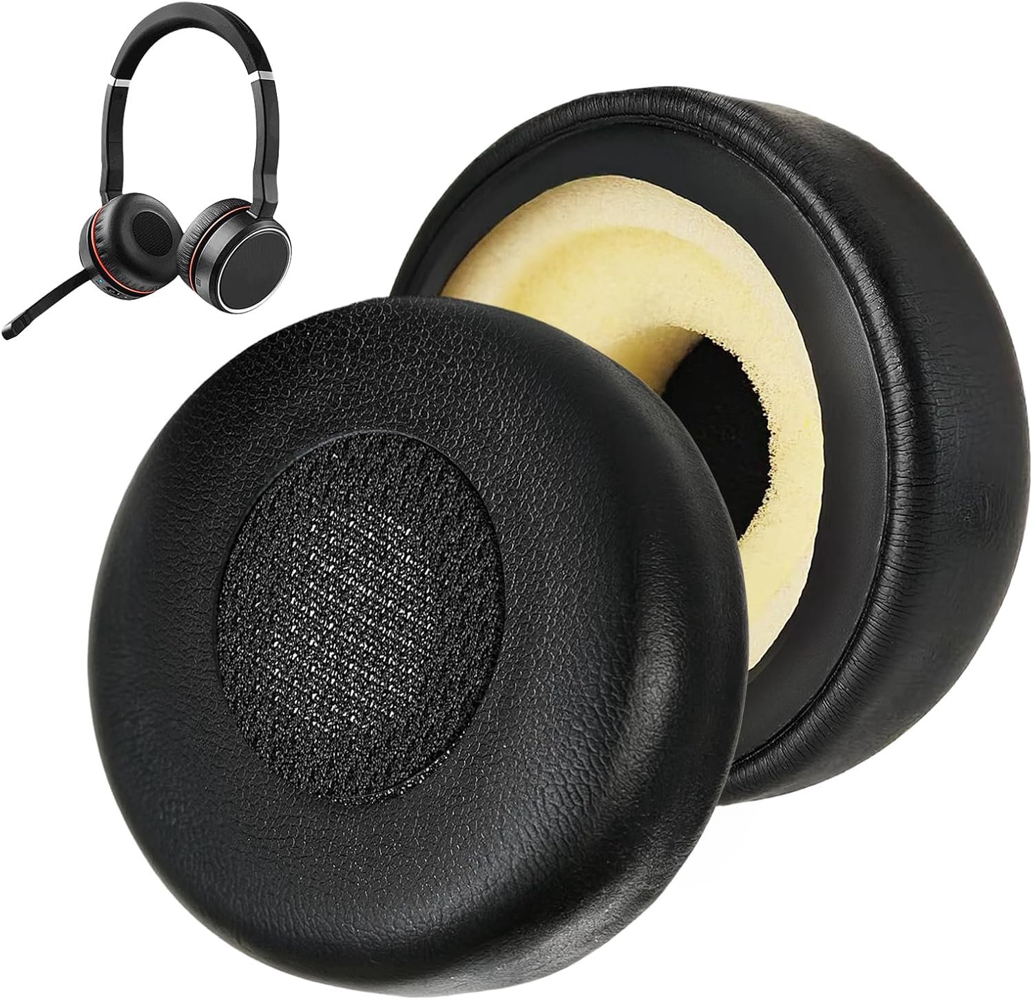 1 paar vervangende oorkussens voor Jabra Evolve (voor Jabra Evolve 65)
