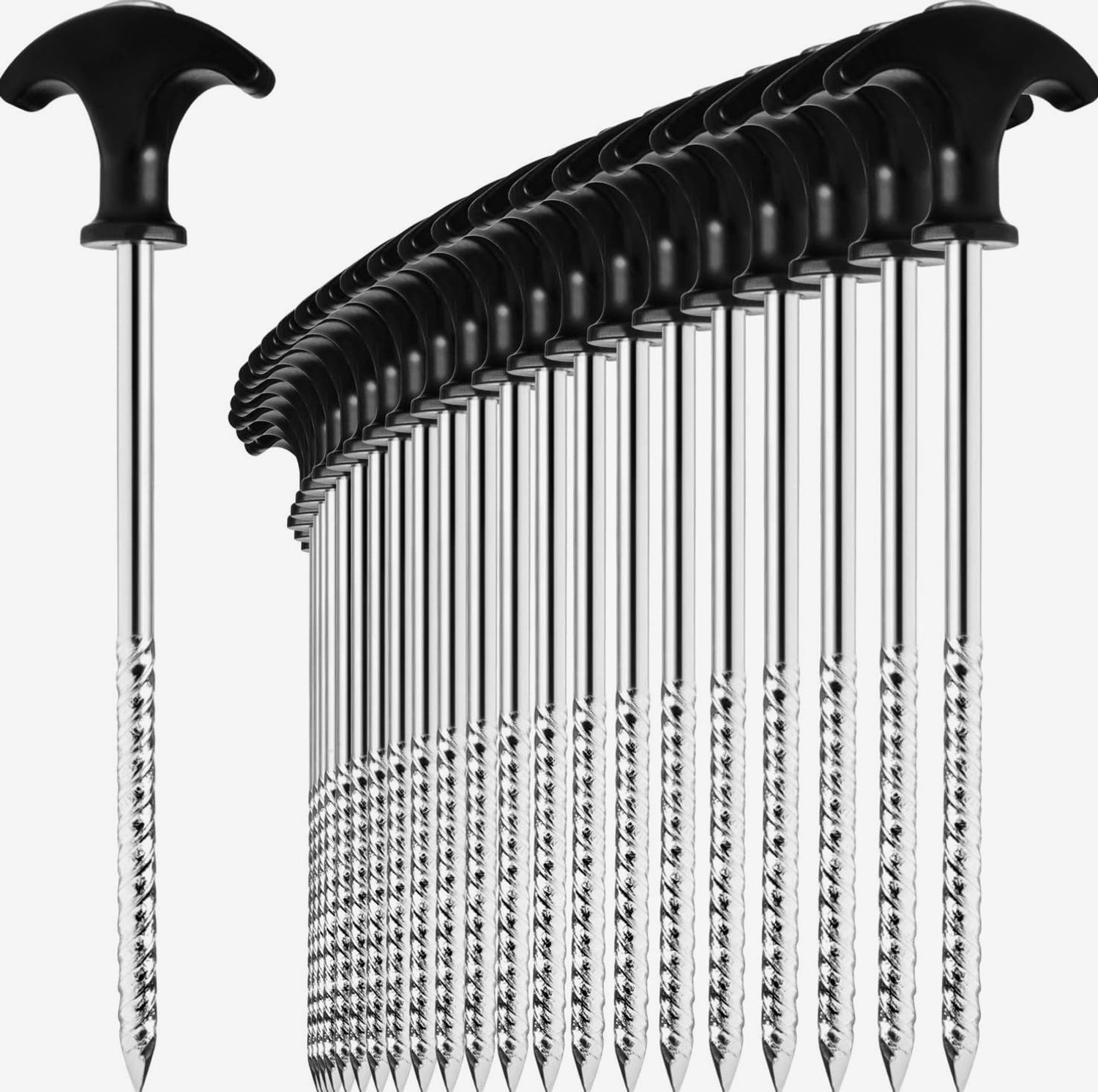 Stevige Grondpennen voor Tenten & Paviljoens - 24 Stuks, 17 cm
