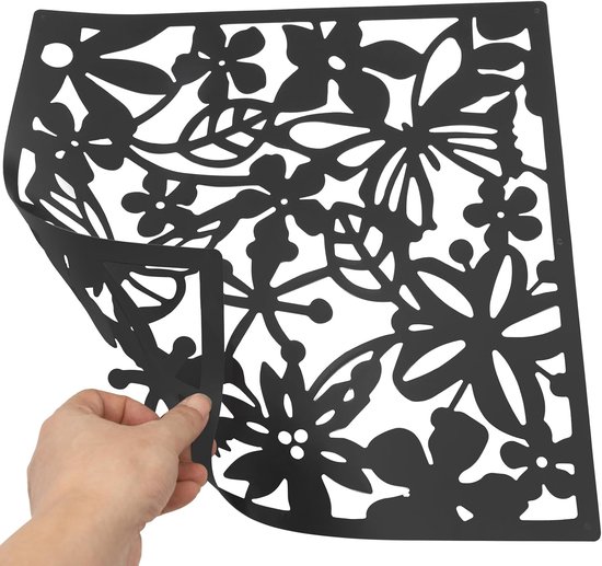 12 stuks ruimteverdelers, 40 x 40 cm, doe-het-zelf ruimteverdeler, scherm, kamerverdeler, hangende ruimteverdeler, voor interieurdecoratie, woonkamer, eetkamer, slaapkamer, bar — afbeelding 4