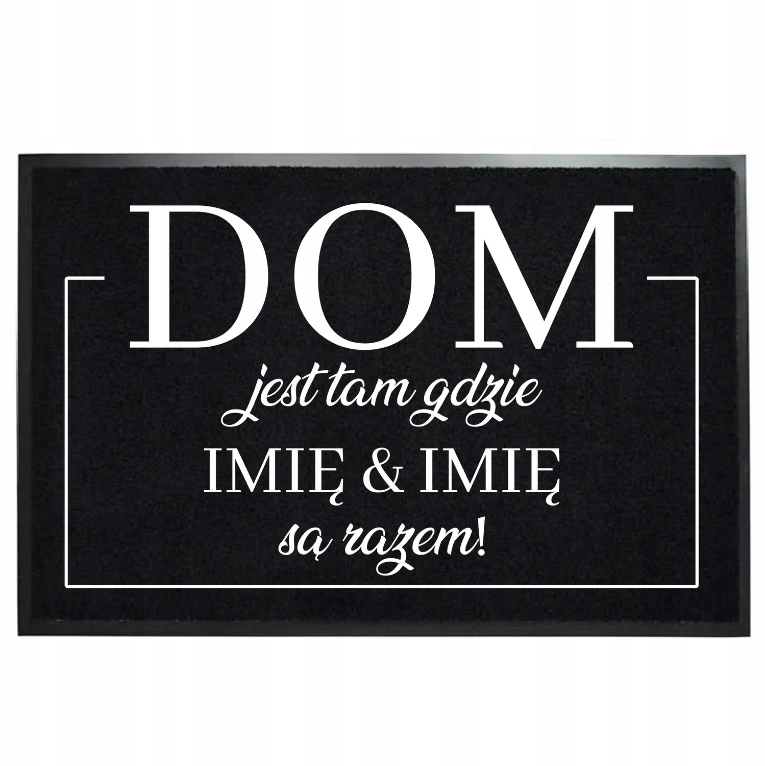 Zwarte Deurmat 40x60 cm - Antislip & Duurzaam