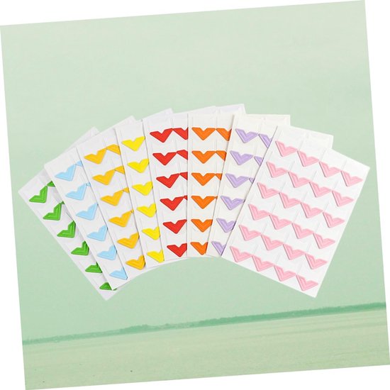 8 Stuks Hoekstickers Accessoires Fotokleefstof Zelfklevende Afbeeldingshoeken Plakboek Fotoalbum Foto Hoeken Album Foto Fotoalbumstickers Foto Hoek Sticker Fotohoeken Zelfklevend — afbeelding 2