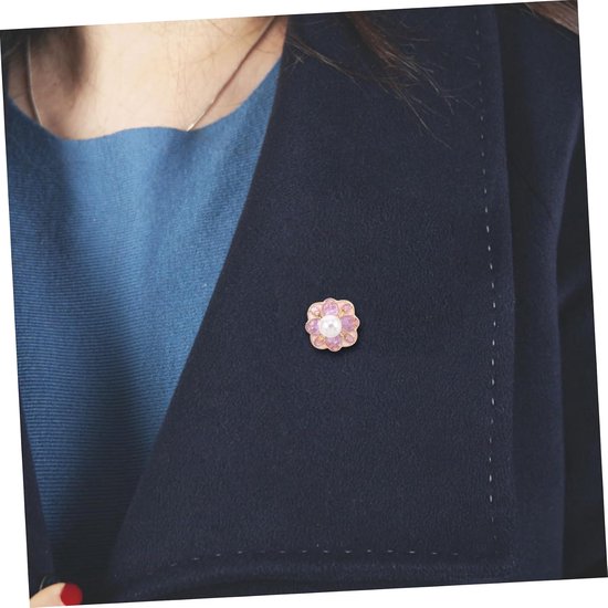 2 Stuks Parelbloem Broche Vintage Revers Speld Elegante Sieraden Voor Vrouwen Meisjes Boho Bruiloft Feest Corsage Ceremonie Boeket Accessoires — afbeelding 2