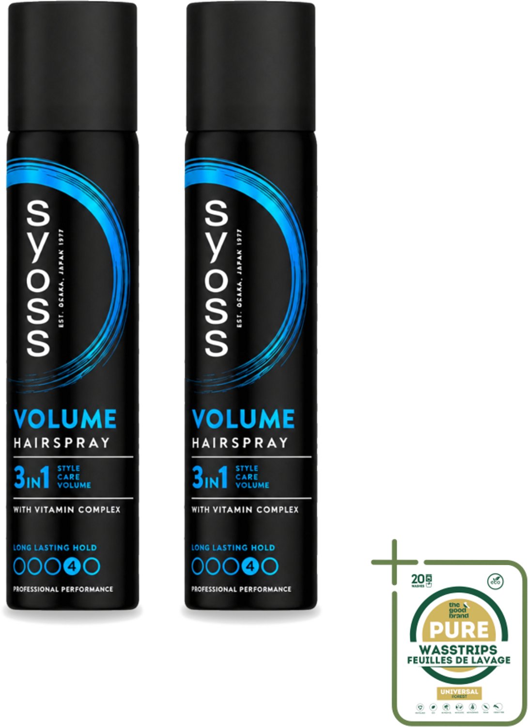 2 x Syoss - Haarspray - Volume Lift - 75 milliliter - Wasstrips - Koffiezetapparaat - Koffiezetapparaat - Koffiezetapparaat