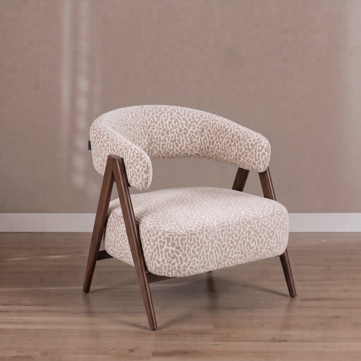 Bronx71 Fauteuil Yasmin leopard taupe