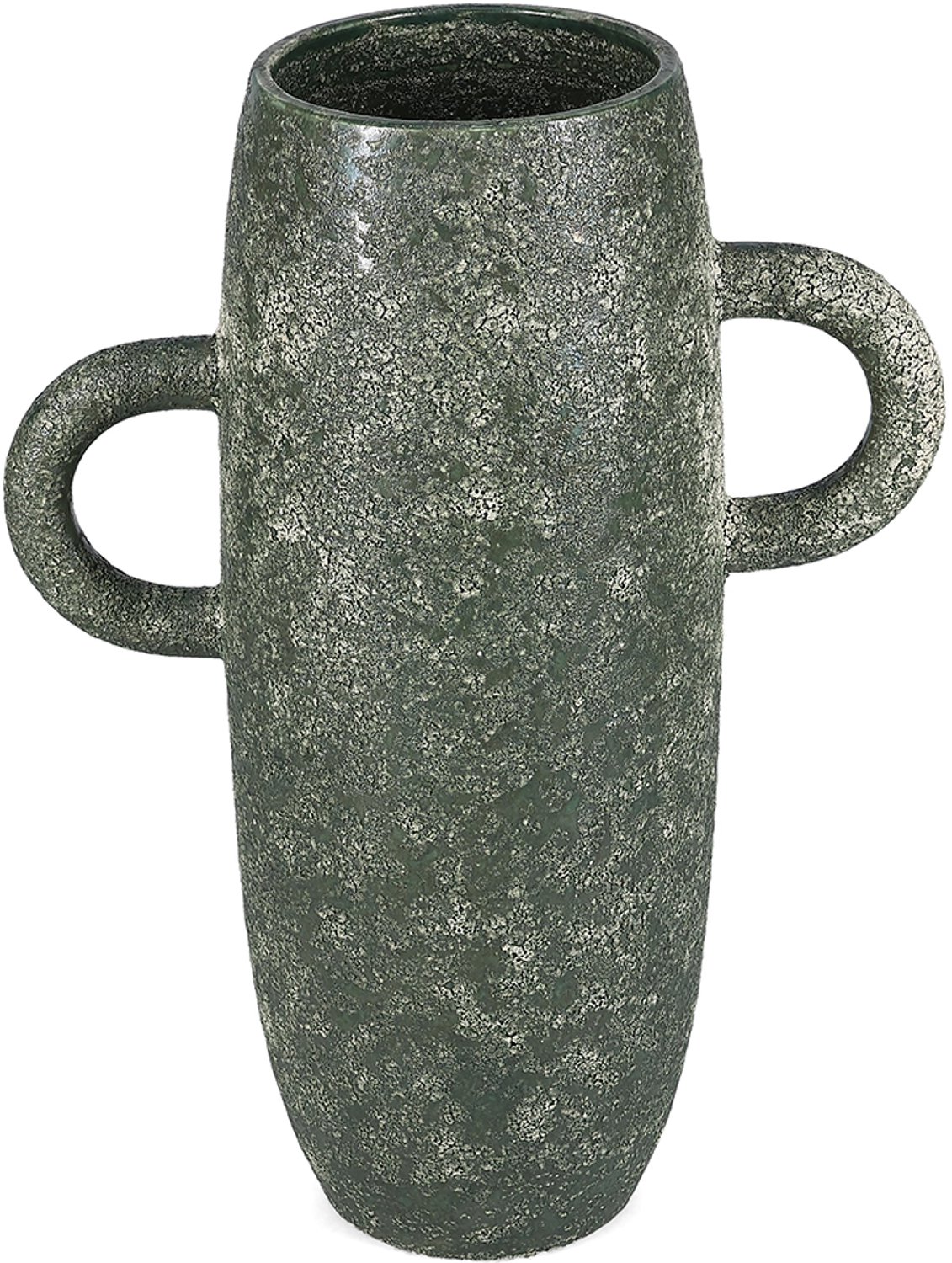 Fameilleur vaas 11xH30cm groen Bullet - keramieken decoratieve bloemenvaas, voor bloemen, takken en droogbloemen, woondecoratie voor modern interieur, mooi als cadeau