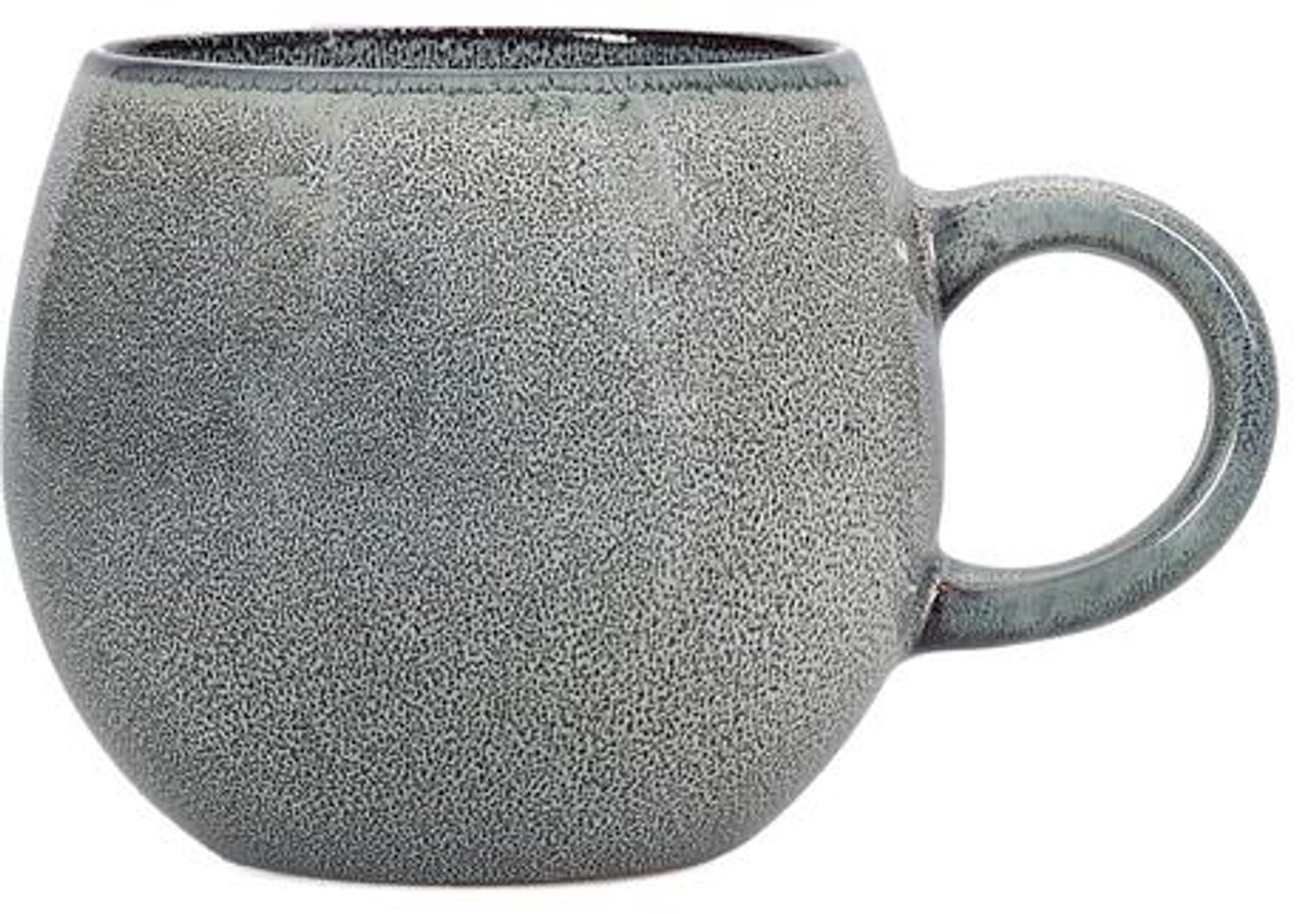 Fameilleur beker 45cl rond groen/blauw Meridian - stenen drinkbeker en mok, voor koffie, thee, water en limonade, vaatwasser- en magnetronbestendig, voedselveilig, servies voor thuis, restaurant en horeca, mooi als cadeau