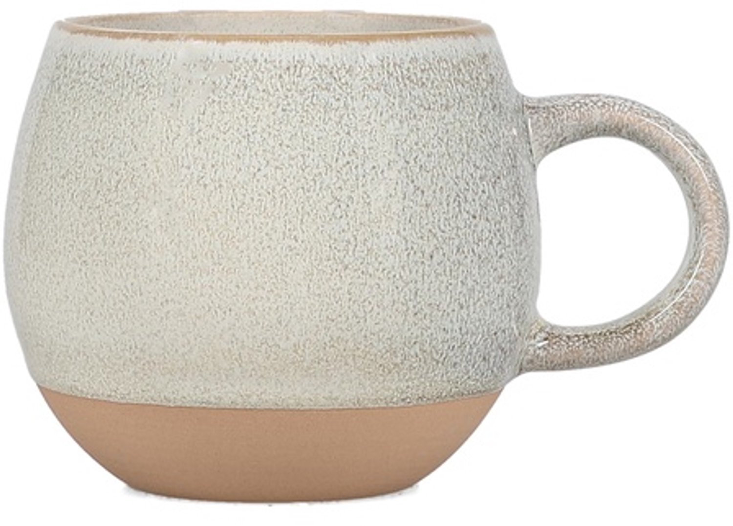 Fameilleur beker 45cl rond beige Cameo - stenen drinkbeker en mok, voor koffie, thee, water en limonade, vaatwasser- en magnetronbestendig, voedselveilig, servies voor thuis, restaurant en horeca, mooi als cadeau