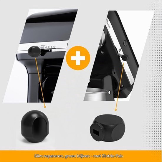 Knopset voor Speed Control & Lock Lever – Vervangstukken compatibel met Chef Keukenmachine 5KSM175 Artisan Classic Heavy Duty – passend voor Keukenmachine & Standmixer — afbeelding 4