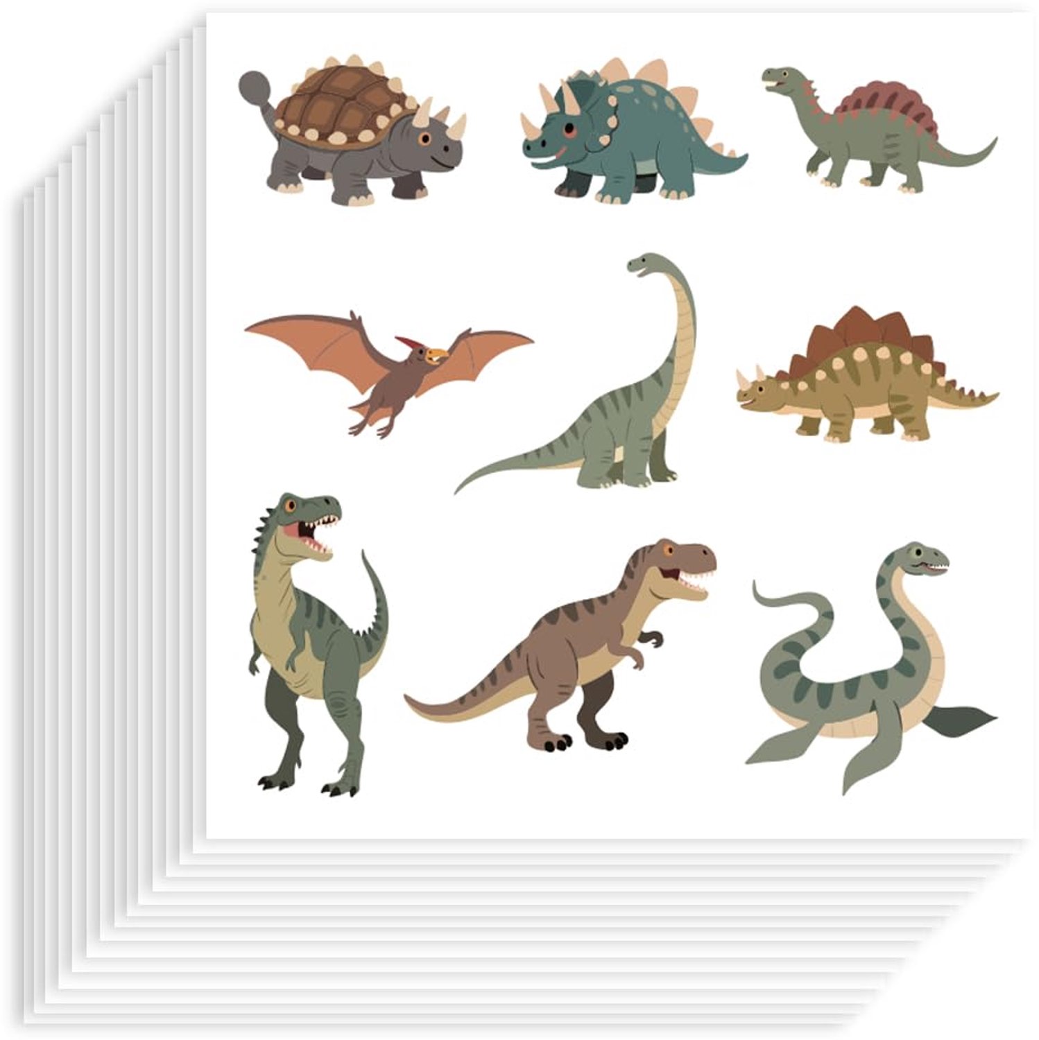 Dinosaurusstickers 180 Stuks - Waterdicht - Zelfklevend Papier - Decoratieve Stickers - Planner/Stickers - Knutselen/Geschenkzakjes - Decoratiestickers