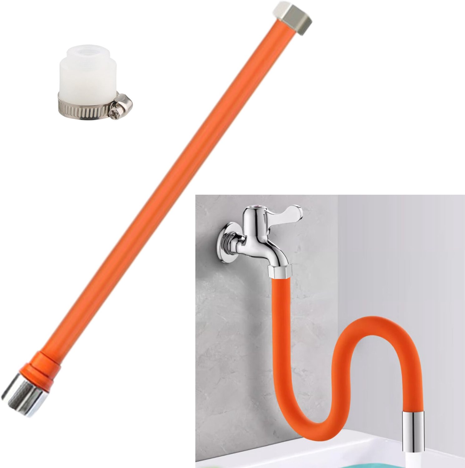 Waterkraan Verlengslang met 360° Rotatie