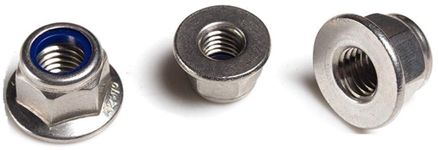 10 Stuks M8 Zelfsluitende Moeren met Flens