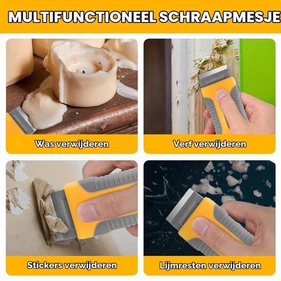 Glazen kookplaatschraper met 20 vervangende schrapermessen — afbeelding 2