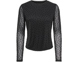 ONLY - ONLNOVA L/S MESH TOP WVN Dames T-shirt