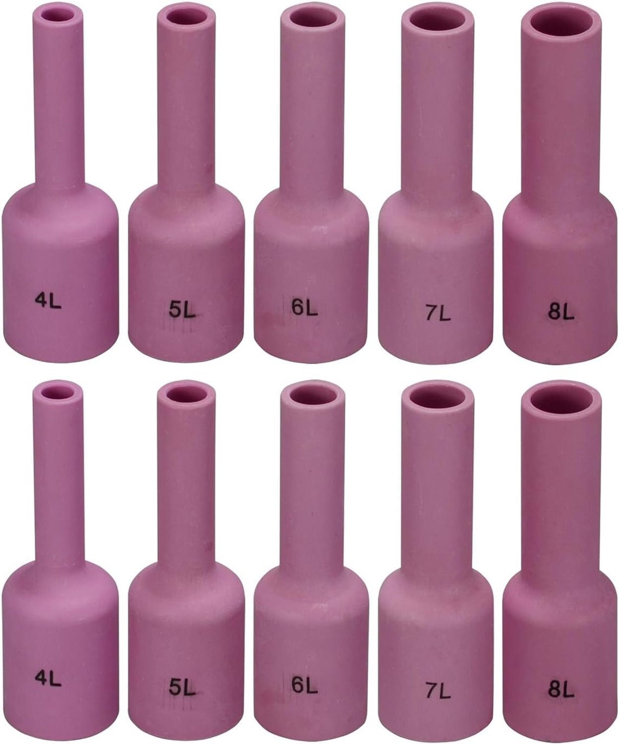 TIG-gaslaslenzen met Keramische Cups - Set van 10 Stuks