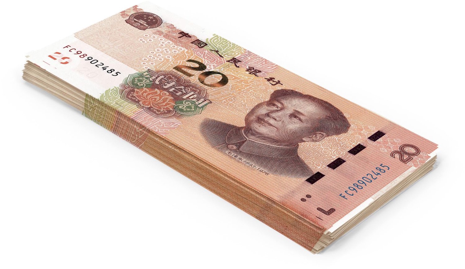 Scratch Cash 100 x 20 Yuan Speelgeld - Voel je Rijk